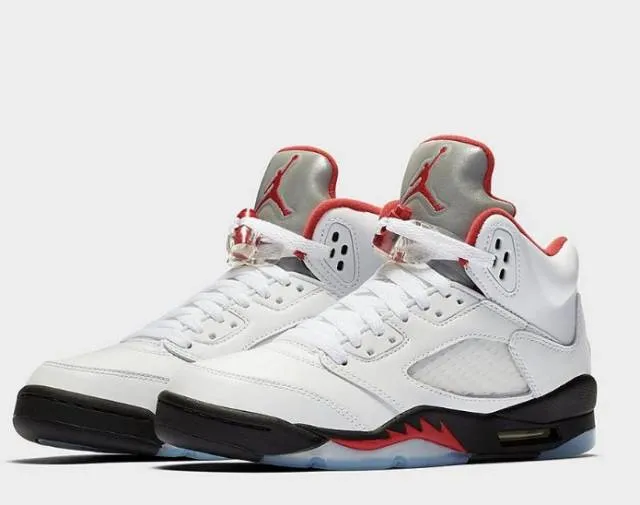 Nike air jordan 5 retro fire red 5s gs