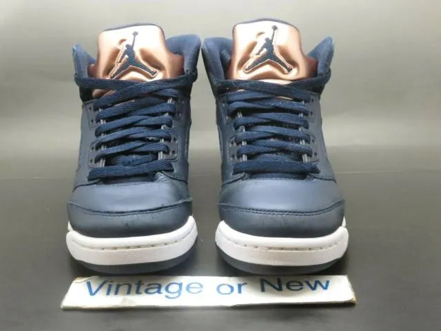 Nike Air Jordan V 5 Obsidian Bronze 2016 Retro BG 440888...