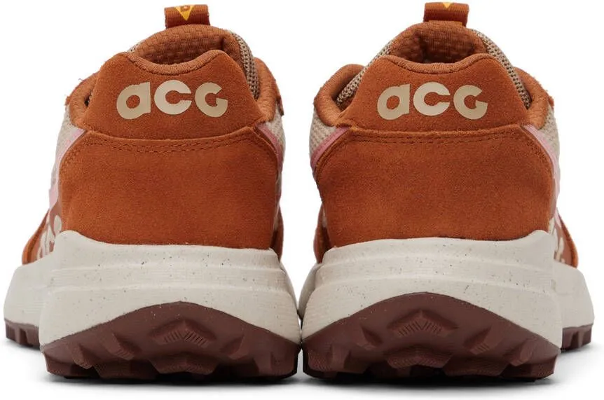 Nike Beige & Orange ACG Lowcate Sneakers