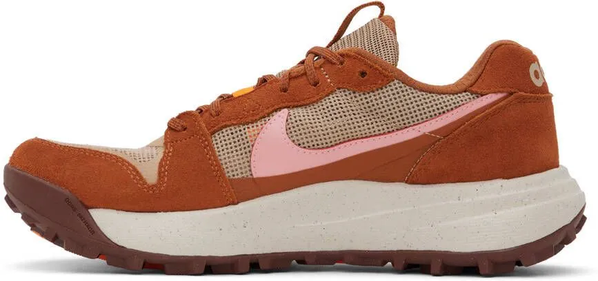 Nike Beige & Orange ACG Lowcate Sneakers