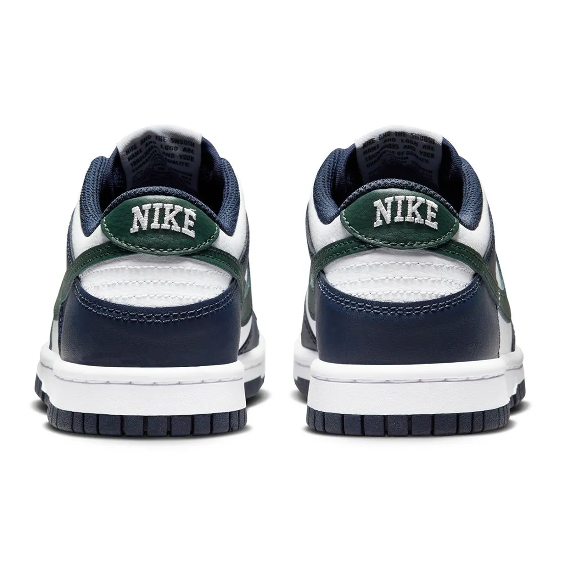 Nike Big Kids Dunk Low Gs (obsidian / vintage green-white)