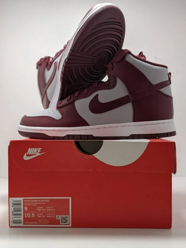 Nike dunk high dark beetroot