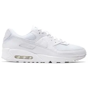 Nike Mens Trainers Air Max 90 Casual Lace-Up Low-Top Sneakers Textile Leather - UK 7