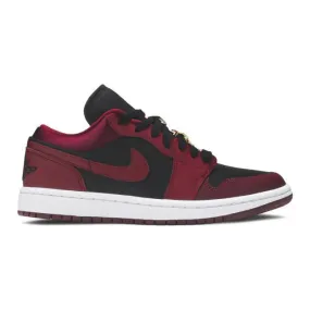 Nike women's air jordan 1 low se (dark beetroot/ black/ white/ dark beetroot) sizes 6-10 db6491-600