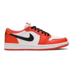 Nike women's air jordan 1 retro low og (starfish/ starfish/ white/ black) sizes 6-10 cz0775-801