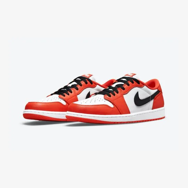 Nike women's air jordan 1 retro low og (starfish/ starfish/ white/ black) sizes 6-10 cz0775-801