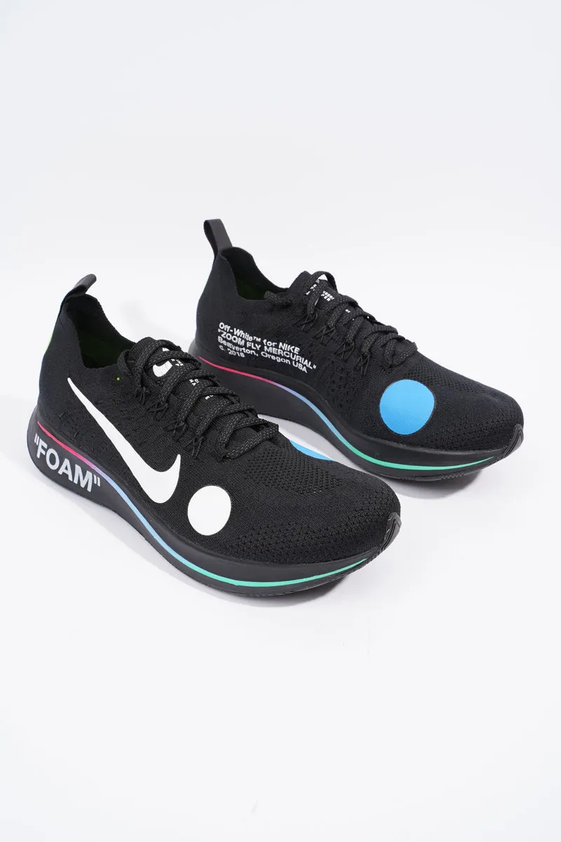 Nike x Off White Zoom Fly Mercurial Black / White Cotton EU 43 UK 8.5