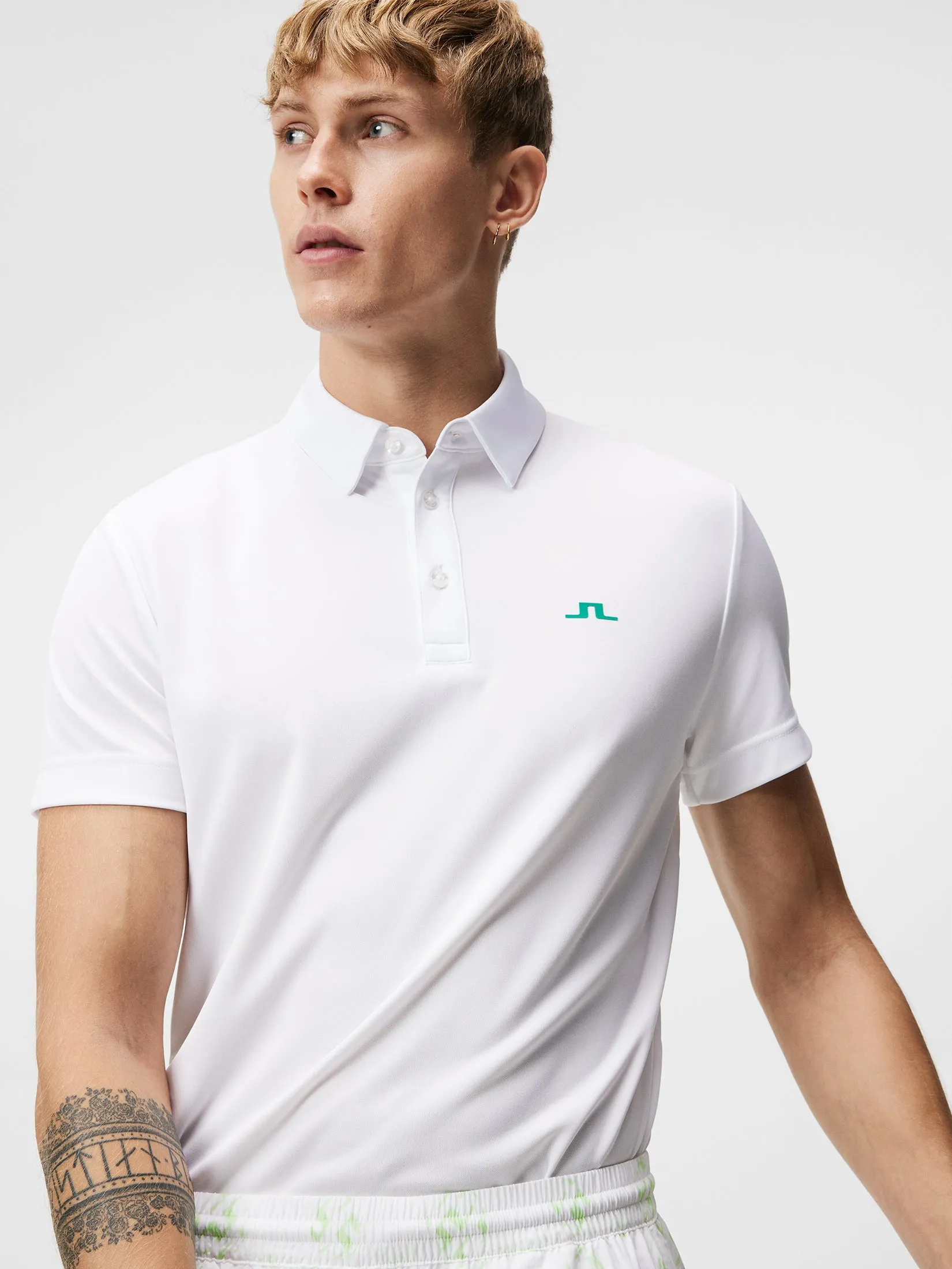 Peat Regular Fit Polo / White