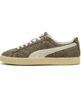 PUMA Clyde Harris Tweed Sneakers in Chamomile/Sugared Almond