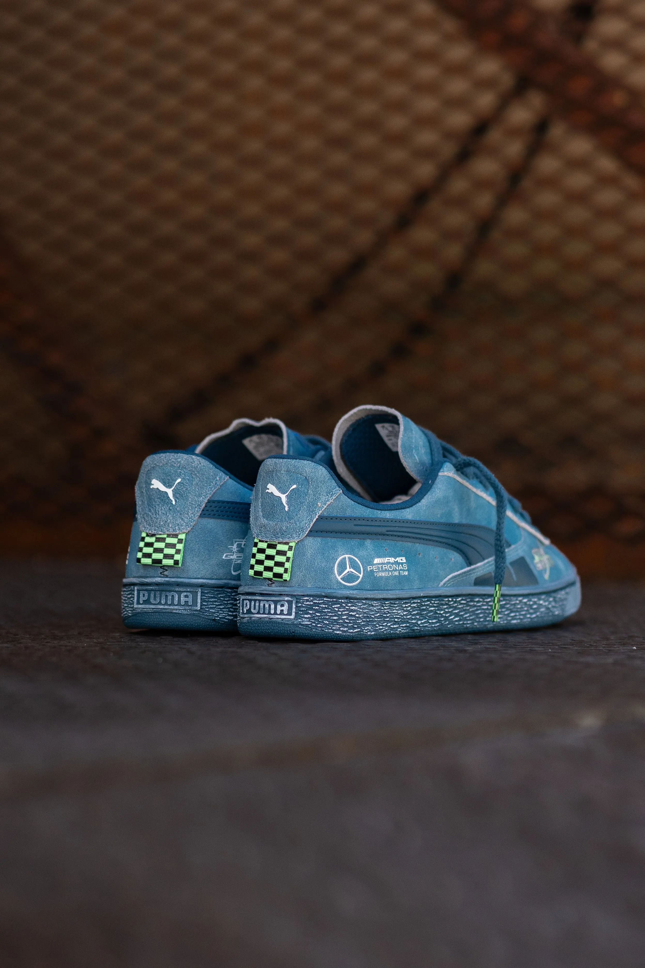 Puma Mercedes-AMG Petronas F1 Team Crews Go Summer Suede T (Ocean Tropic)