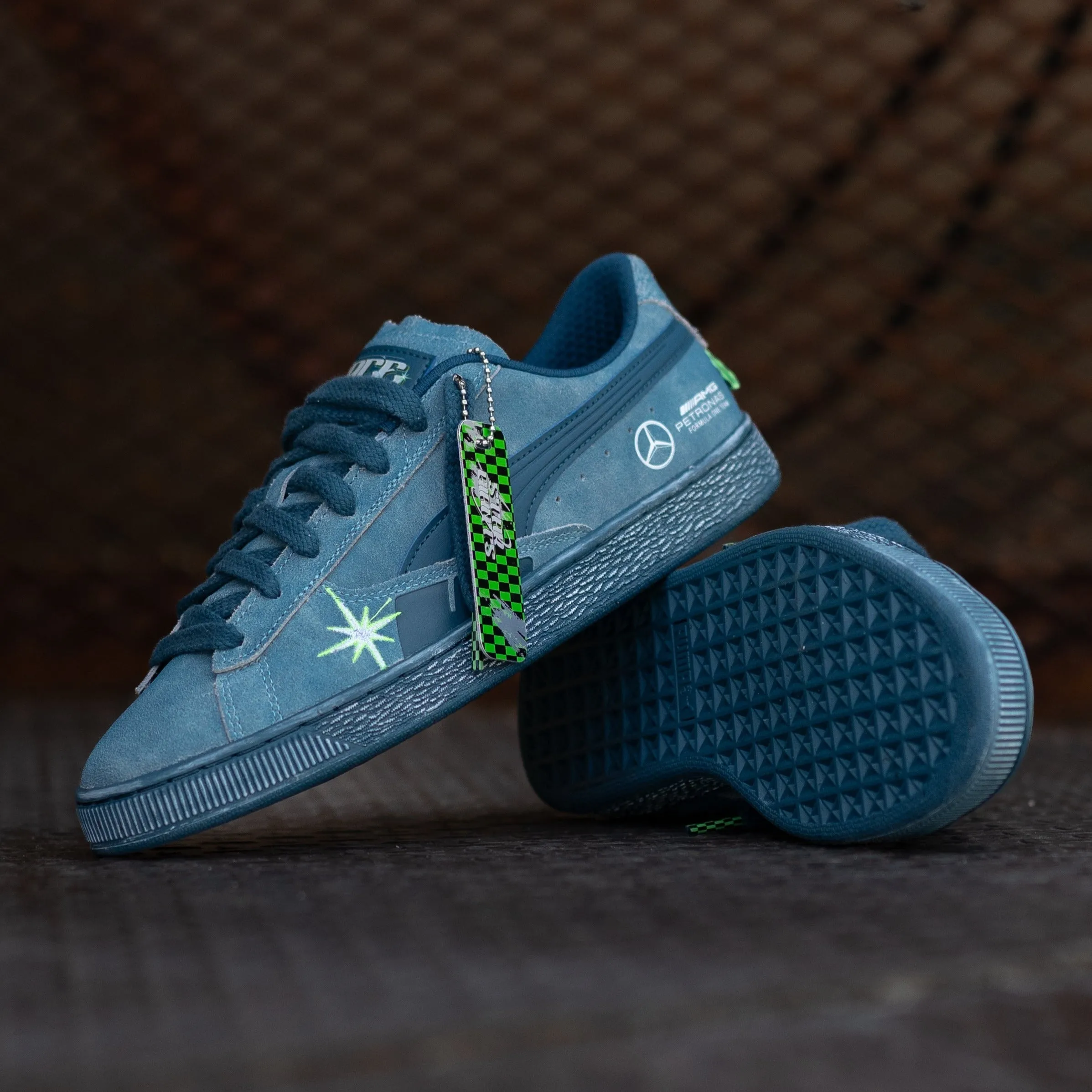 Puma Mercedes-AMG Petronas F1 Team Crews Go Summer Suede T (Ocean Tropic)