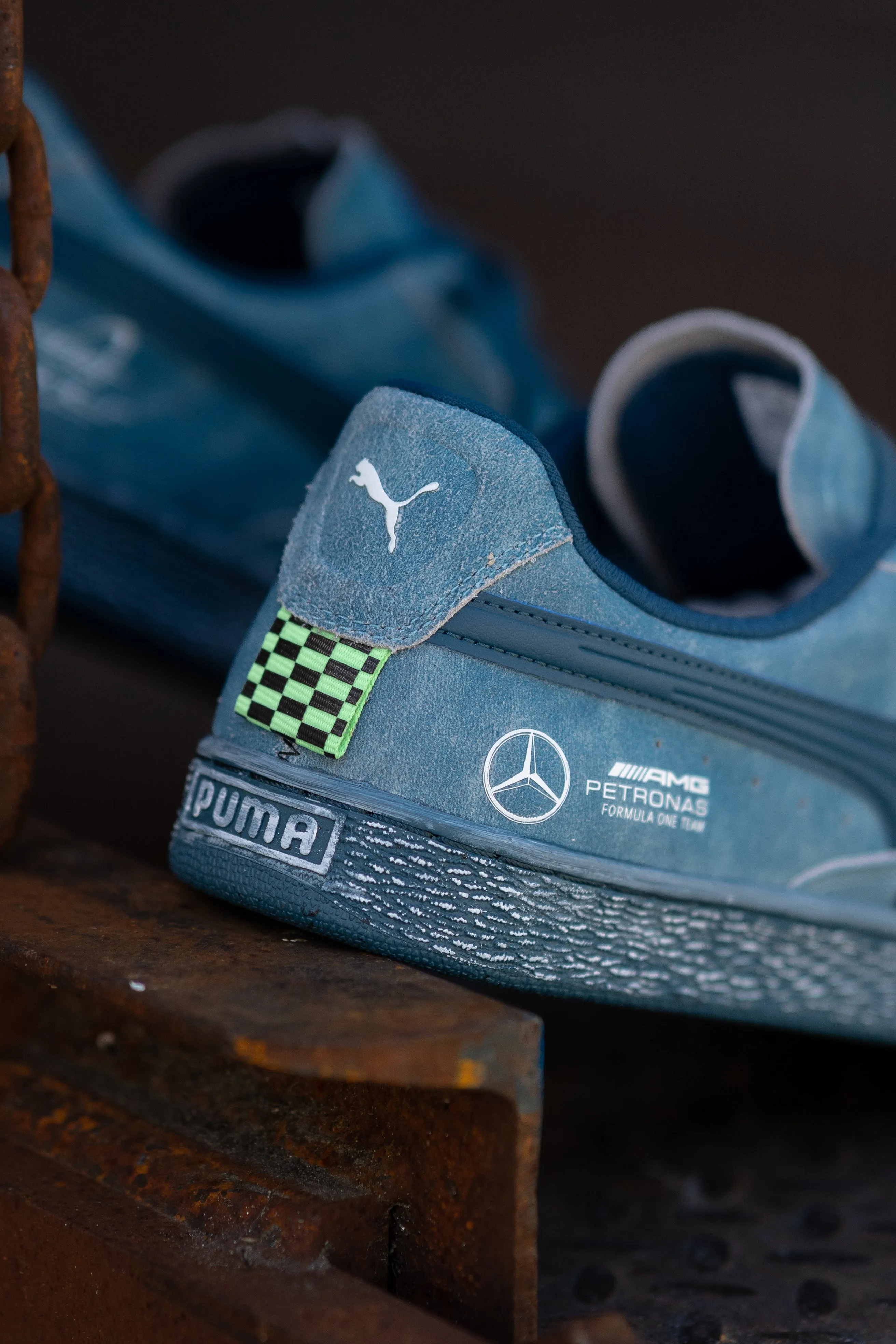 Puma Mercedes-AMG Petronas F1 Team Crews Go Summer Suede T (Ocean Tropic)