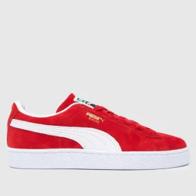 PUMA suede classic trainers in red