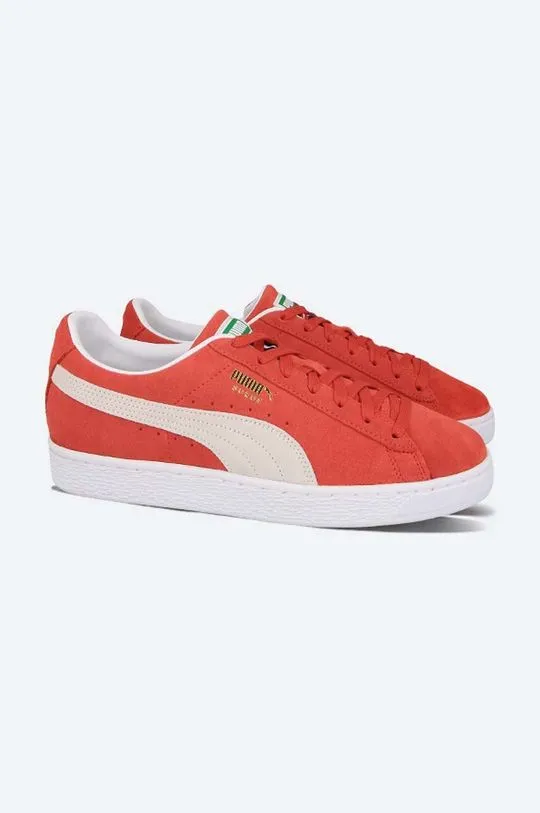 Puma suede sneakers Classic XXI red color