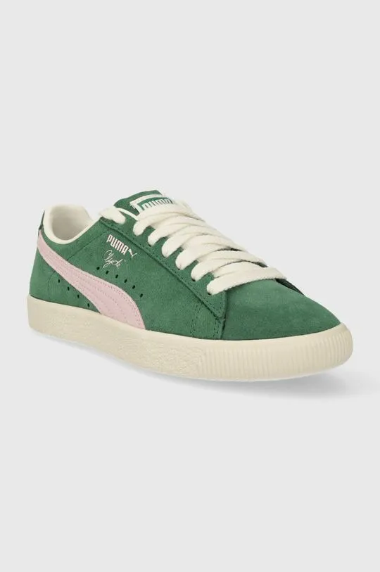 Puma suede sneakers Clyde OG green color