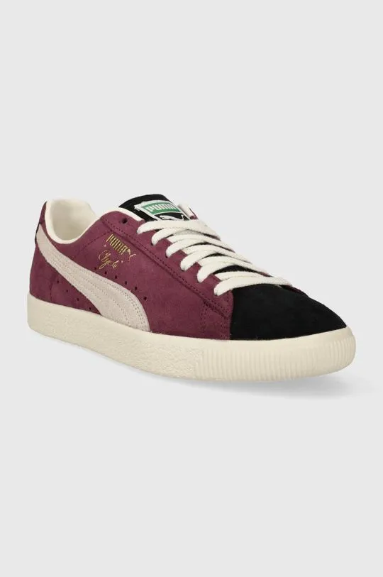 Puma suede sneakers Clyde OG maroon color