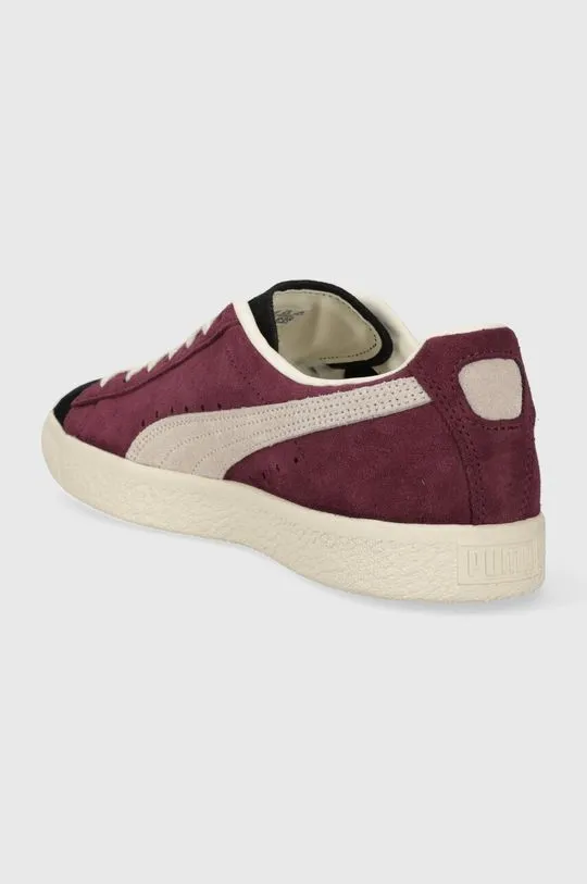 Puma suede sneakers Clyde OG maroon color