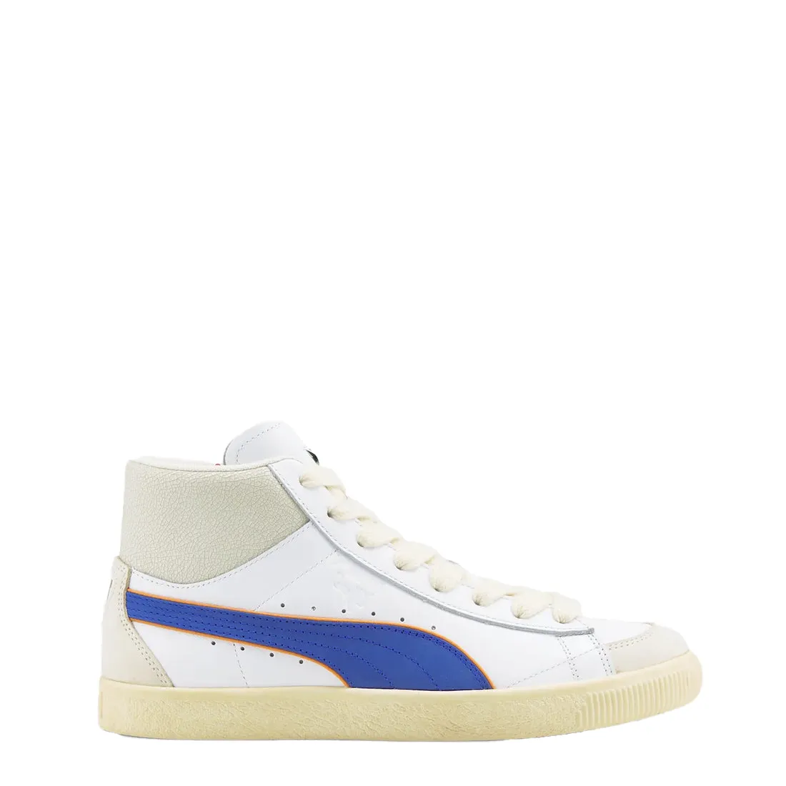 Puma Womens Clyde Mid Bball Rhuigi Trainer Puma White / Royal Sapphire