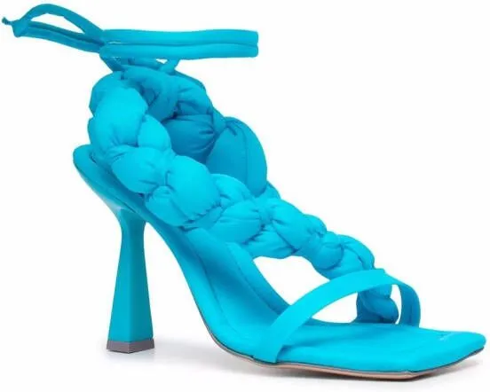 Sebastian Milano braided-strap detail sandals Blue