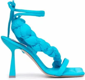 Sebastian Milano braided-strap detail sandals Blue