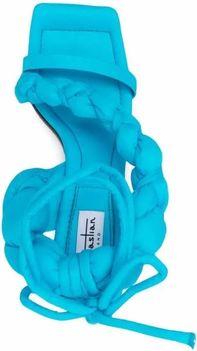 Sebastian Milano braided-strap detail sandals Blue