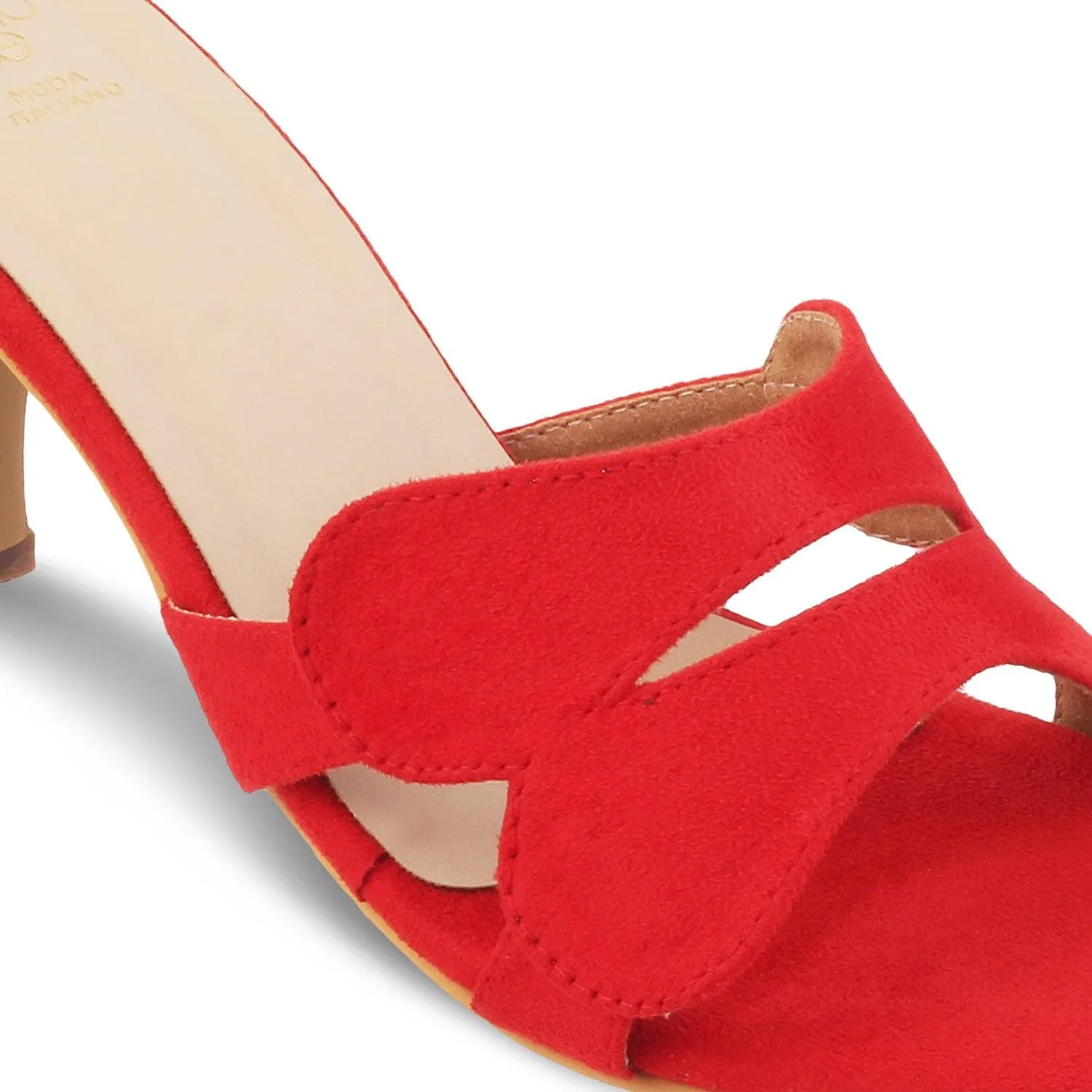 The Dance Red Women's Dress Heel Sandals Tresmode