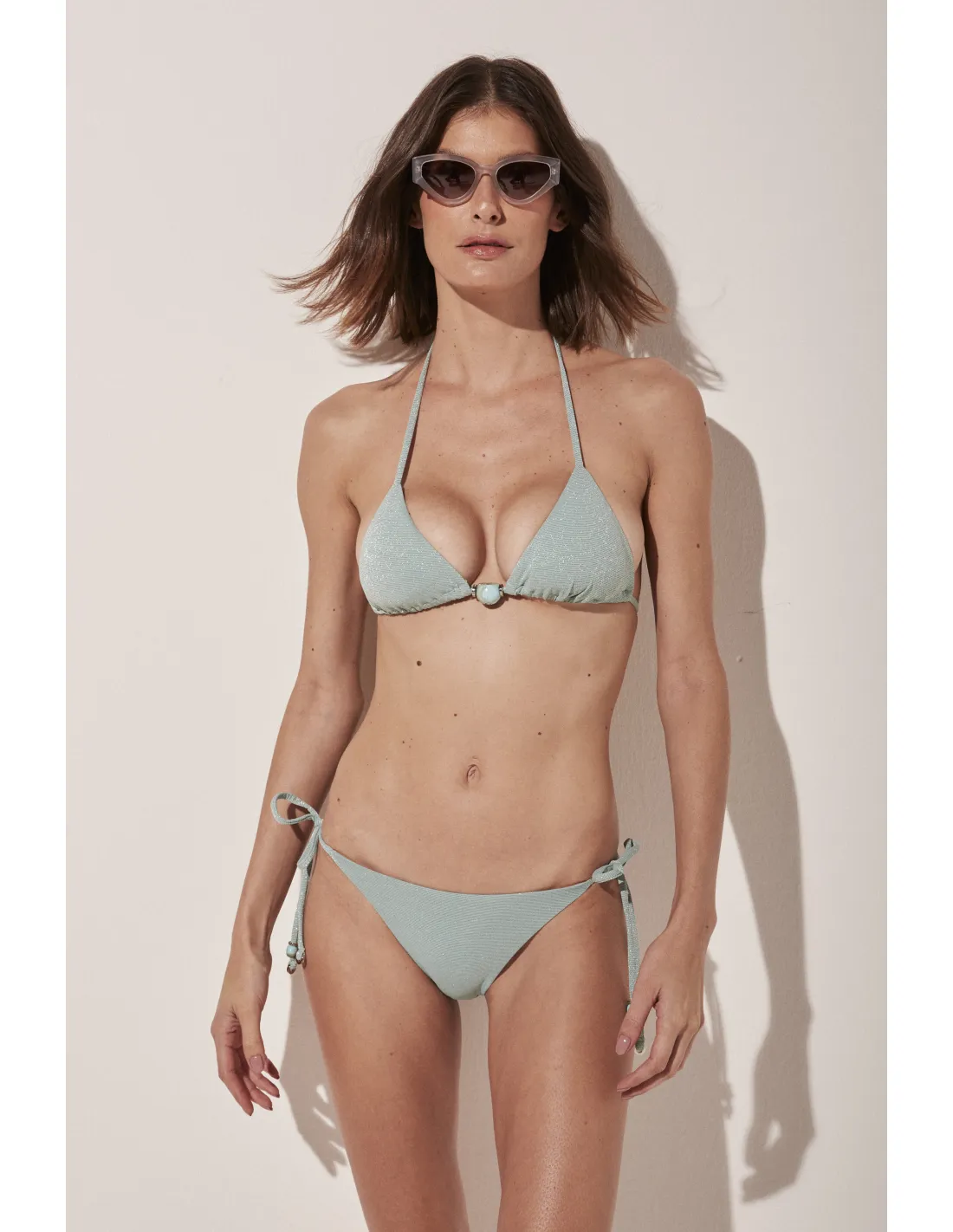 Top Bikini Cortininha Lacinho Buzios