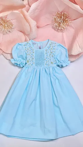 TURQUOISE ROSEBUD DRESS