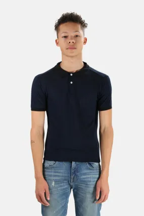 V::Room Navy Pique Polo