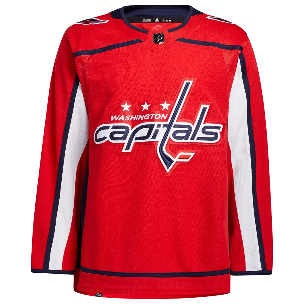 WASHINGTON CAPITALS ADIDAS ADIZERO PRIMEGREEN AUTHENTIC RED HOME JERSEY