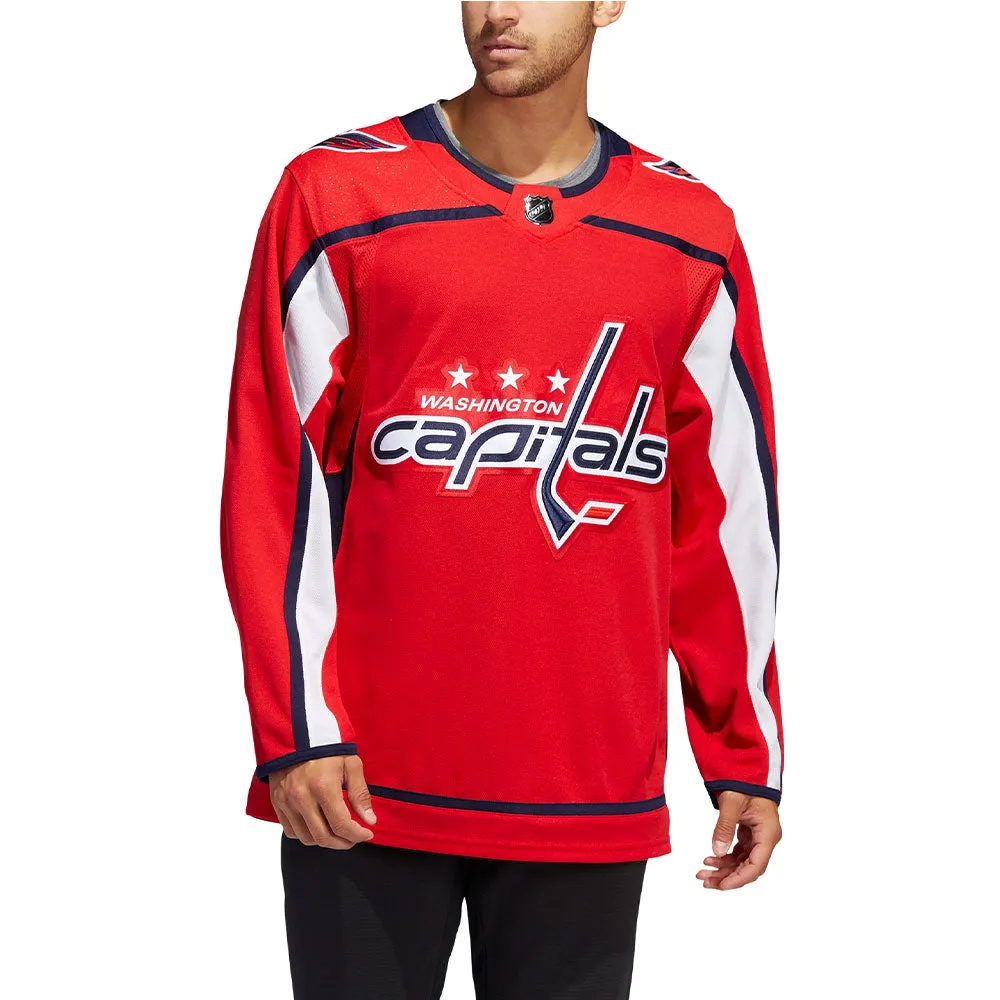 WASHINGTON CAPITALS ADIDAS ADIZERO PRIMEGREEN AUTHENTIC RED HOME JERSEY