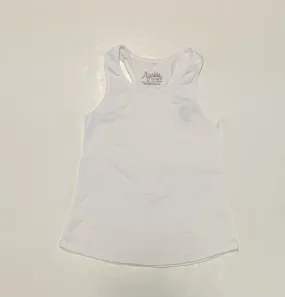 White Racer Back Tank