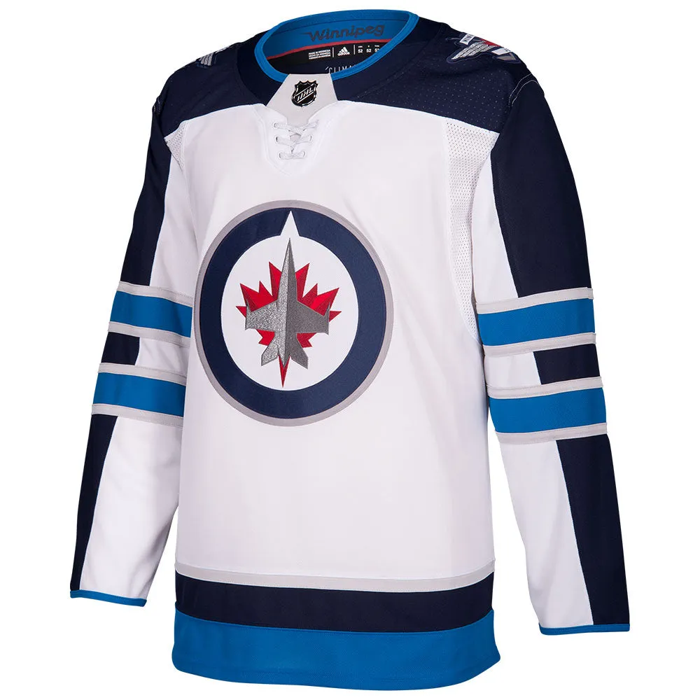 WINNIPEG JETS ADIDAS ADIZERO PRIMEGREEN AUTHENTIC WHITE AWAY JERSEY