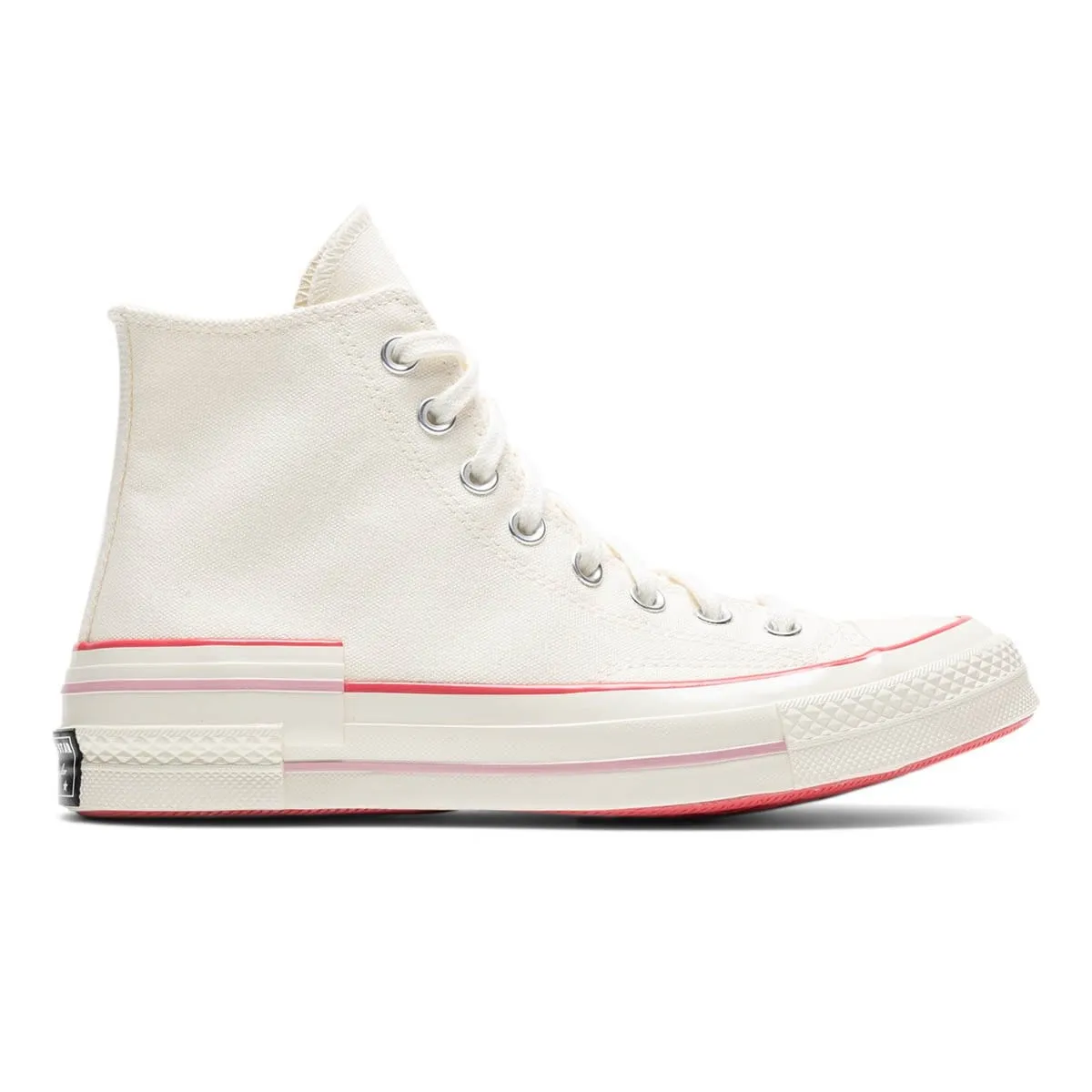 Women's Chuck 70 HI (Foundation +1 Detail) Egret/Carmine Pink