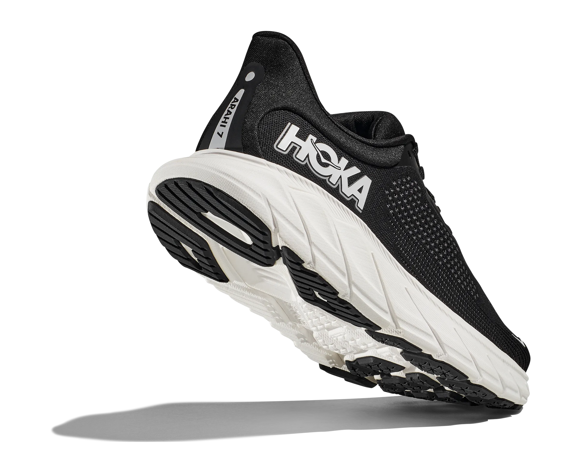 Women's Hoka Arahi 7 Color: Black/ White (WIDE WIDTH)