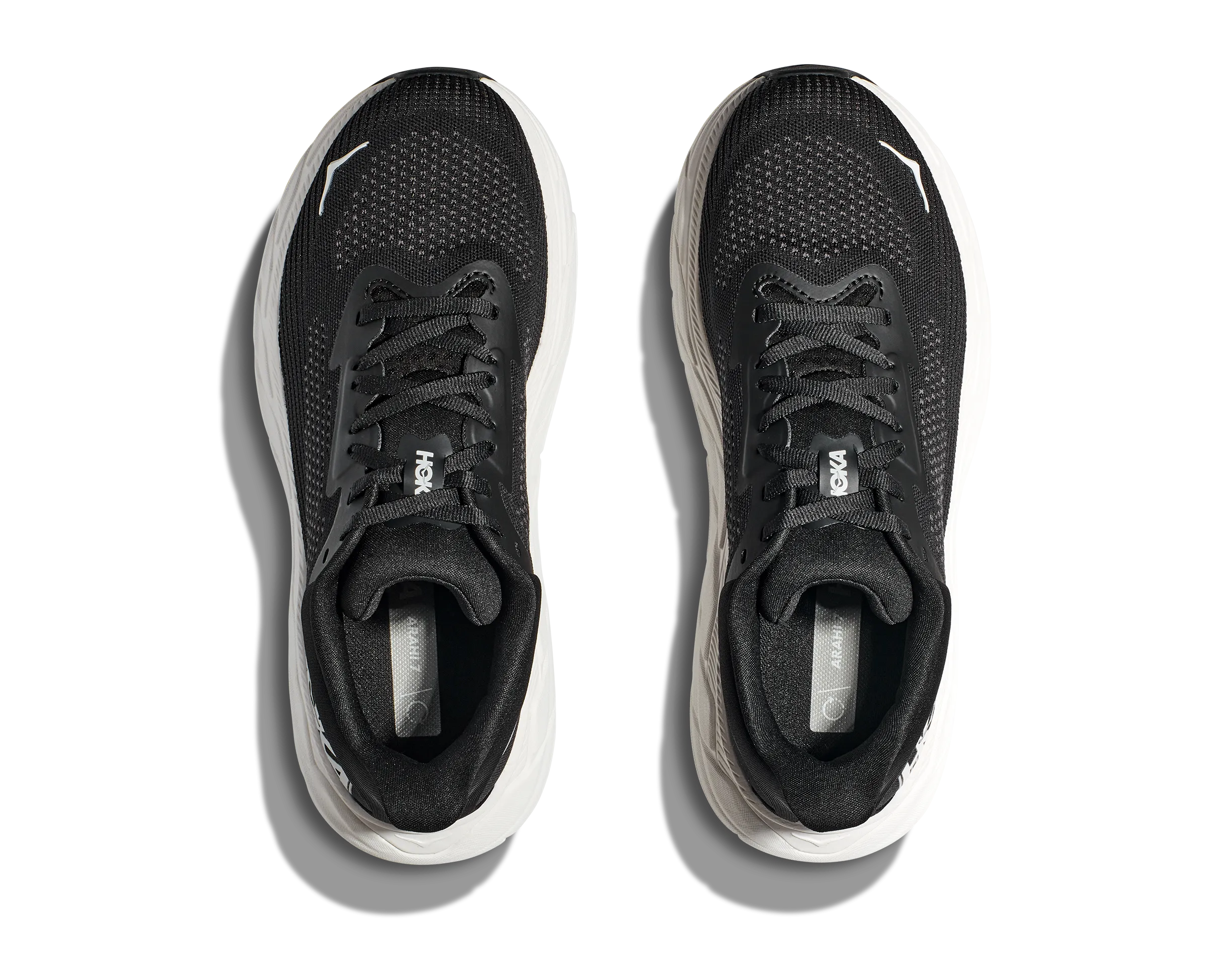 Women's Hoka Arahi 7 Color: Black/ White