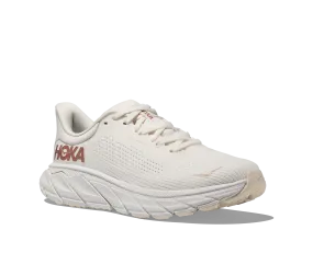 Women's Hoka Arahi 7 Color: Blanc De Blanc / Rose Gold