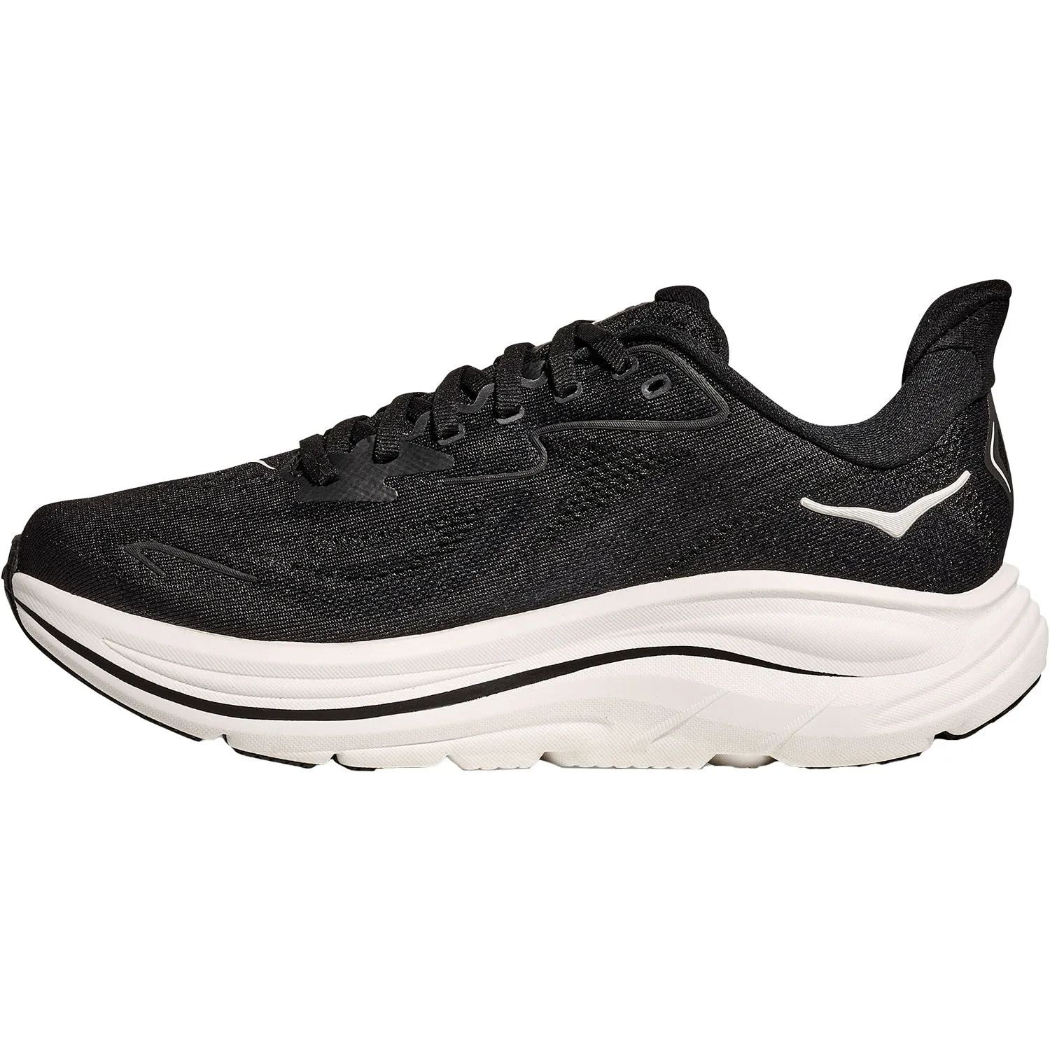 Women's Hoka Clifton 10 Black/White Mesh