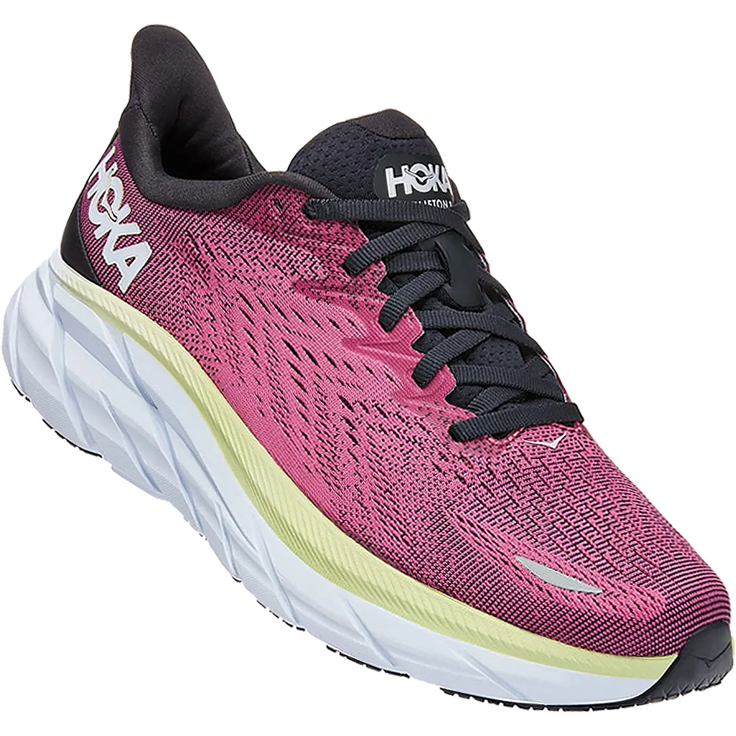 Women's Hoka Clifton 8 Blue Graphite/Iris Rose Mesh