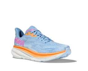 Women's Hoka Clifton 9 Color: Airy Blue/Ice Water (WIDE WIDTH)