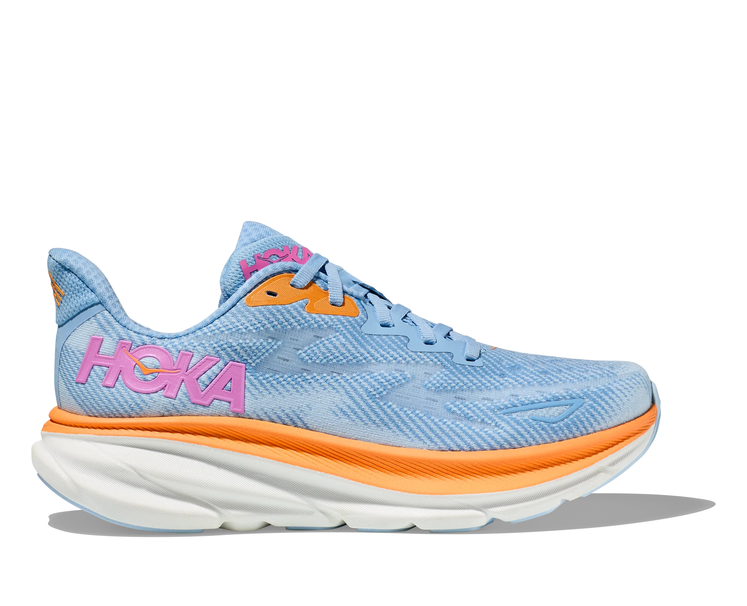 Women's Hoka Clifton 9 Color: Airy Blue/Ice Water (WIDE WIDTH)