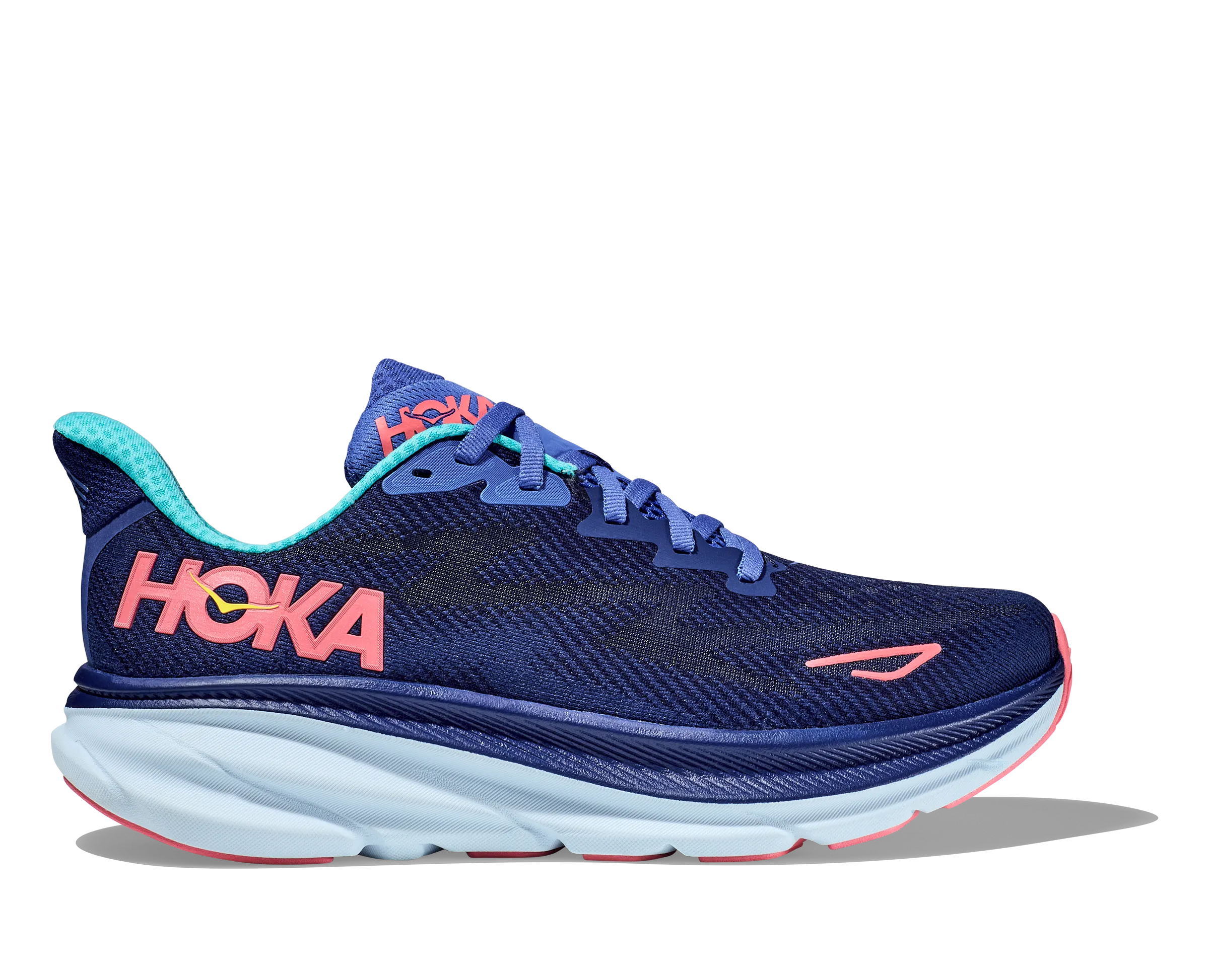 Women's Hoka Clifton 9 Color: Bellwether Blue/Ceramic