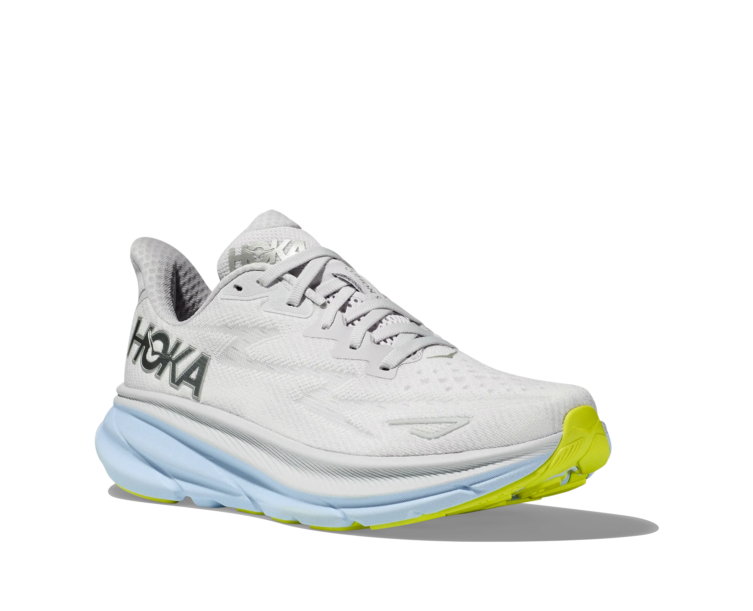 Women's Hoka Clifton 9 Color: Nimbus Cloud/Ice Water (WIDE WIDTH)