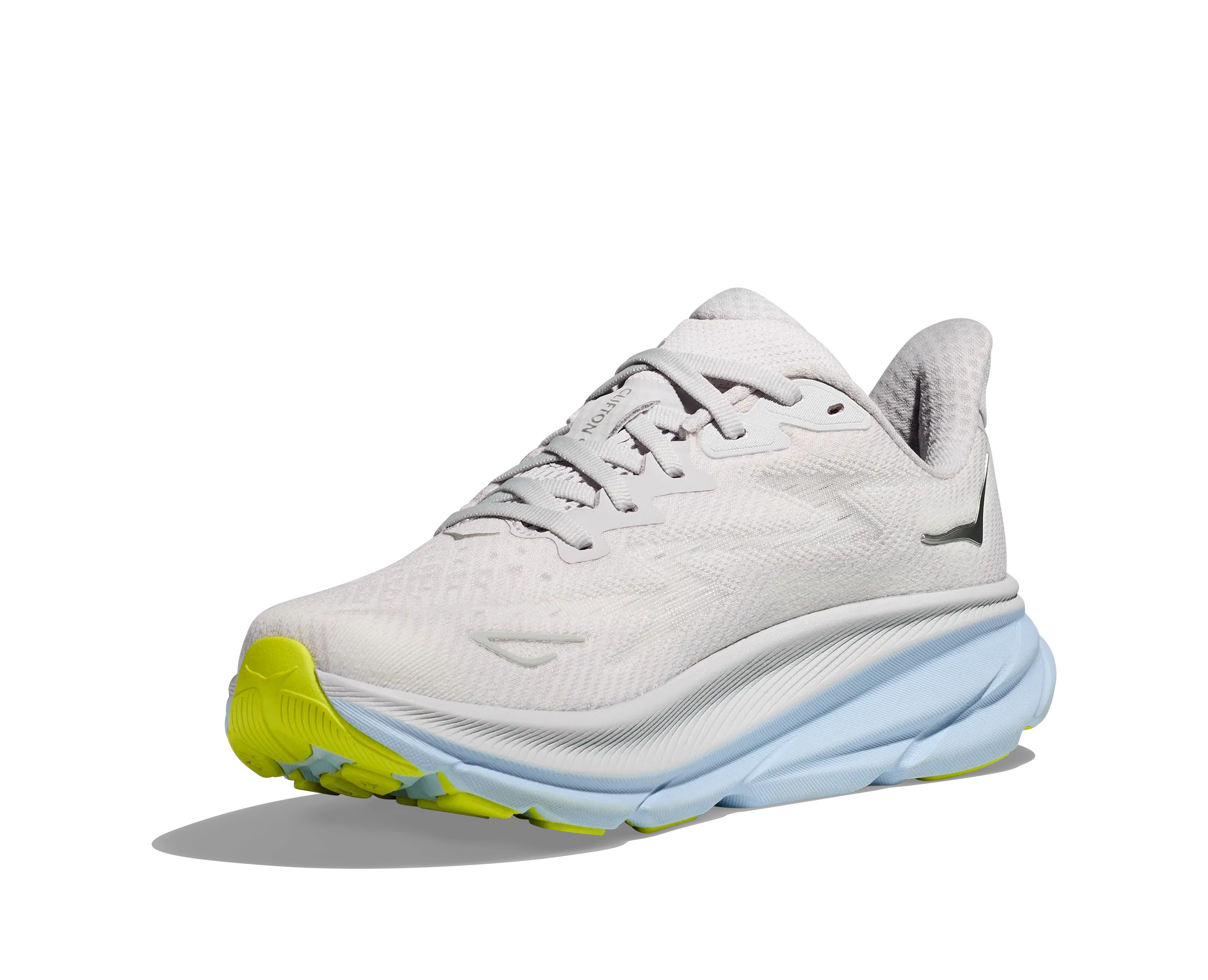 Women's Hoka Clifton 9 Color: Nimbus Cloud/Ice Water