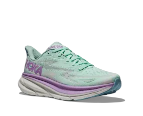 Women's Hoka Clifton 9 Color: Sunlit Ocean/Lilac Mist (WIDE WIDTH)