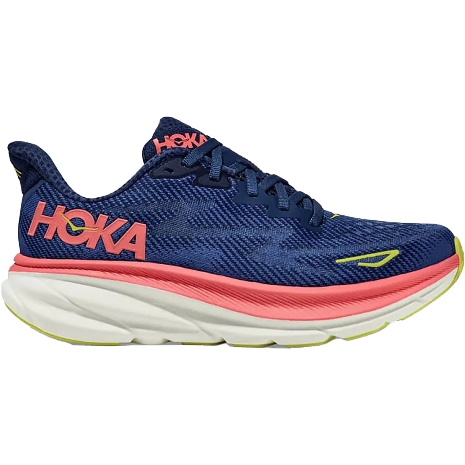 Women's Hoka Clifton 9 Evening Sky/Coral Mesh