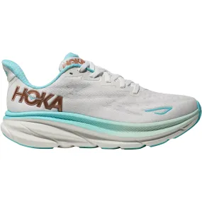 Women's Hoka Clifton 9 Frost/Rose Gold Mesh