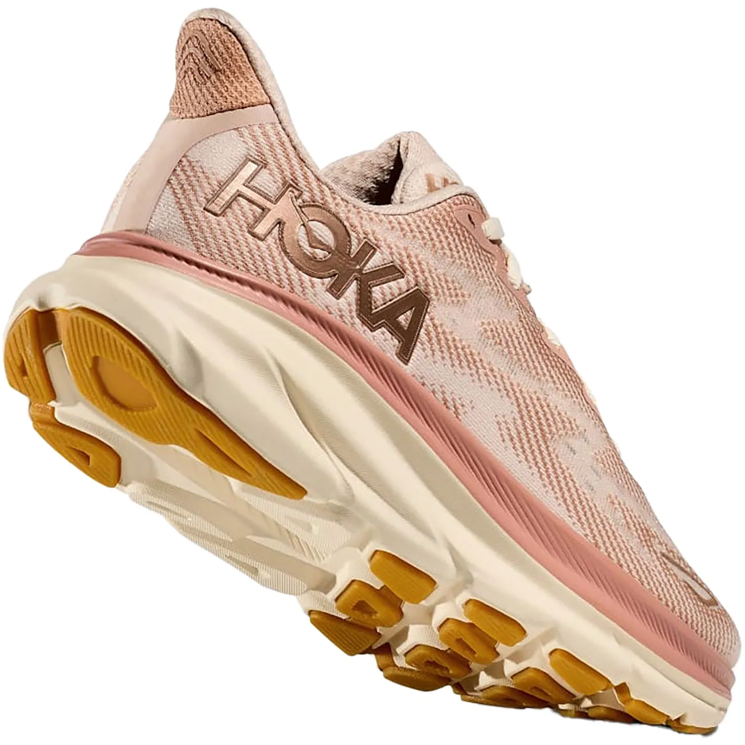 Women's Hoka Clifton 9 Sandstone/Cream Mesh