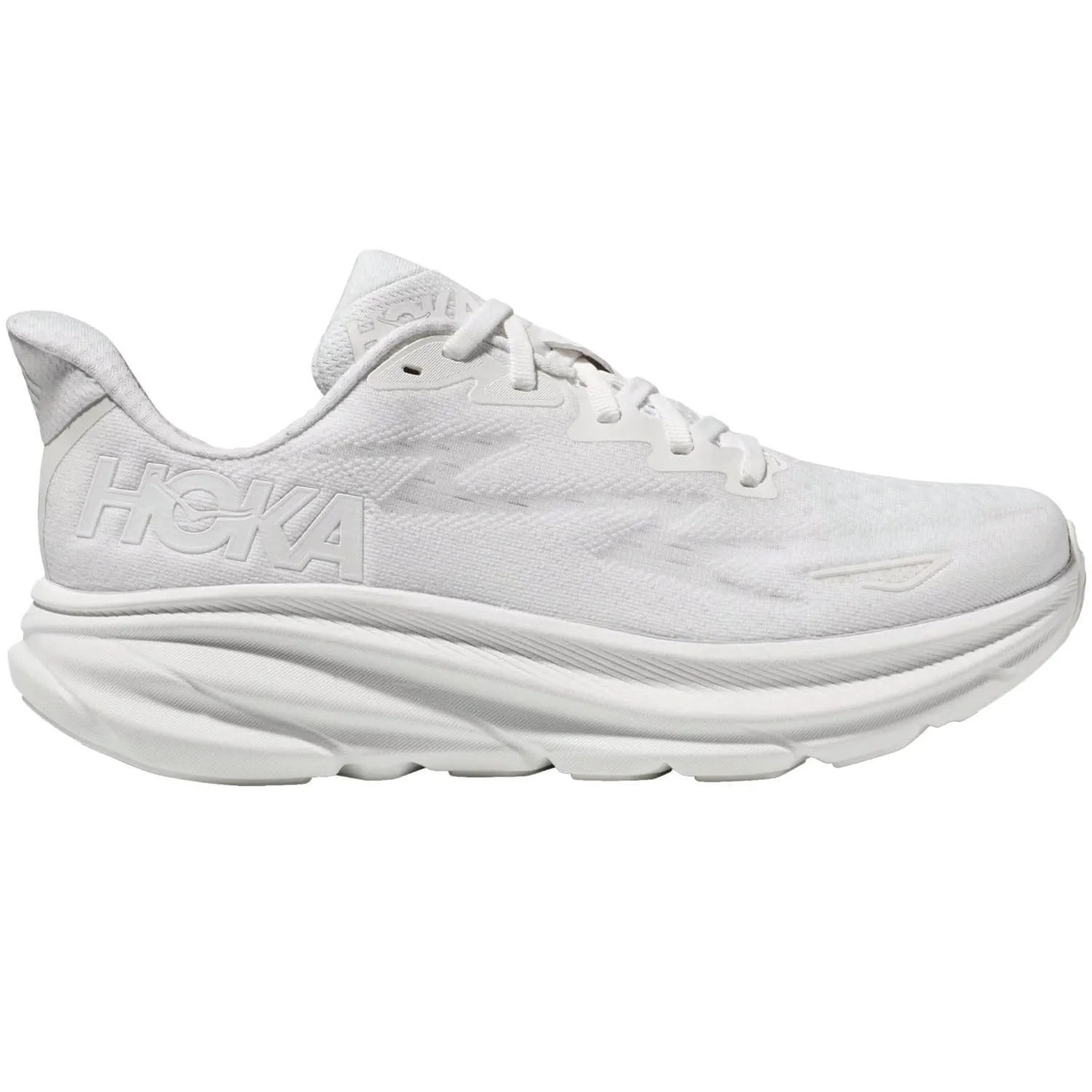 Women's Hoka Clifton 9 White/White Mesh