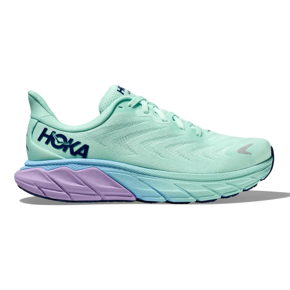 Women's Hoka One One Arahi 6, Sunlit Ocean/Lilac Mist, 10 B Medium